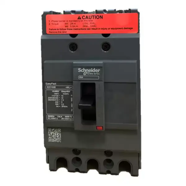 シュナイダー3極モールドケースサーキットブレーカEasypact EZC100B 3P40A
