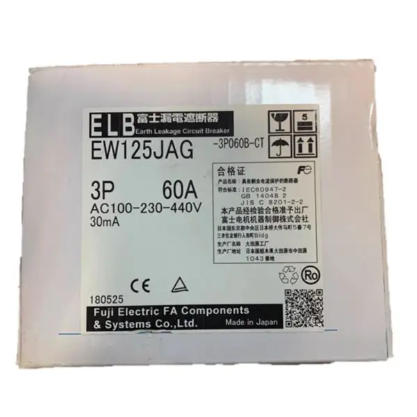 富士サーキットブレーカEW125JAG 3P 60A 15~125A