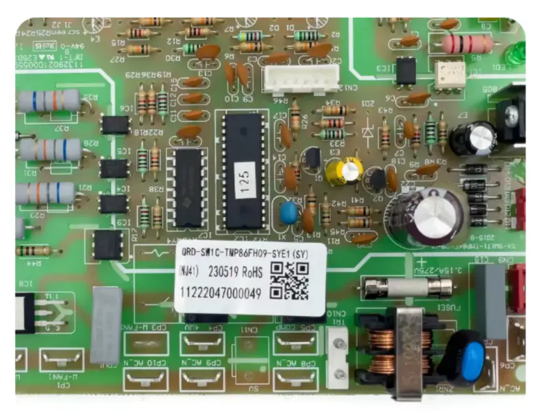 エアコンのコントロール ボード QRD-SW1C-TMP86FH09-SYE1 回路 PCB 11222047000049