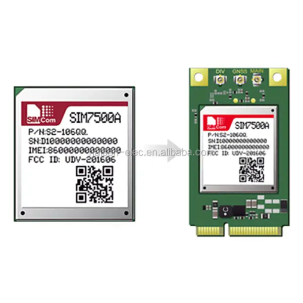 SIMCOM SIM7500Xマルチバンドワイヤレス通信モジュールGNSS GPRSモジュールSIM7500E SIM7500A SIM7500V SIM7500JE SIM7500SA