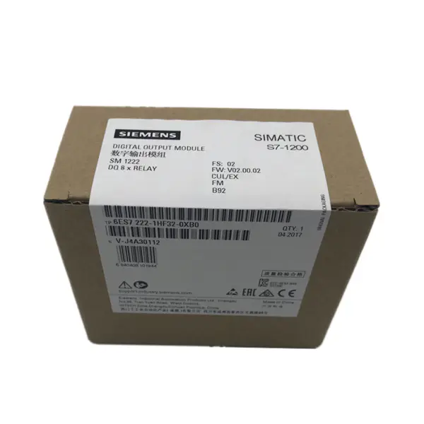 シーメンス PLC モジュール 6ES7222-1HF32-0XB0 SIMATIC S7-1200 デジタル出力 SM 1222、8 DO リレー 2 A