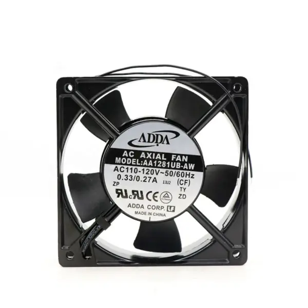 ADDA AA1281UB-AW 120MM 115VAC 107CFM 48.1DB 12038 Axial Cooling Fan