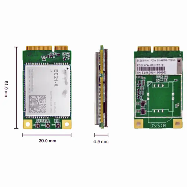 LTE Cat 1 モジュール EC21 Mini PCIe 4G IOT ワイヤレス通信モジュール EC21-E-MINIPCIE EC21EFA-MINIPCIE