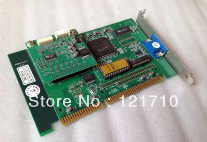 THS-2005 ISA インターフェース LCD ディスプレイカード KSON-VGA-2 V 1.1 産業用マザーボード