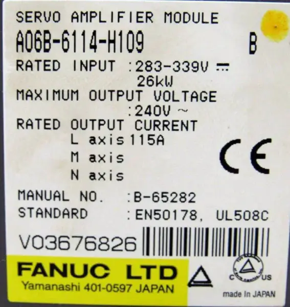 ファナック A06B-6114-H109