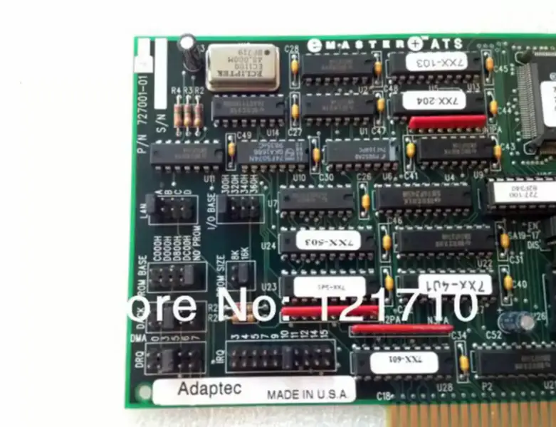 Adaptec ボード Adaptec EMASTER ATS ISA インターフェース ネットワークコントローラ 727001-0104 産業用マザーボード