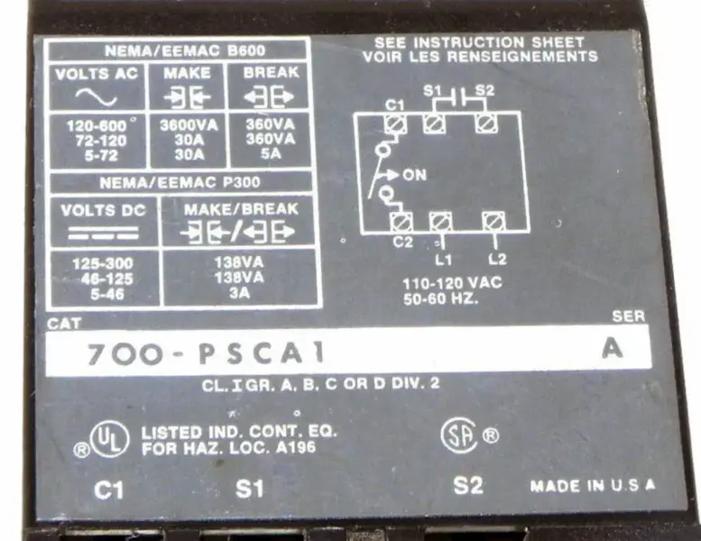 アレン・ブラドリー 700-PSCA1