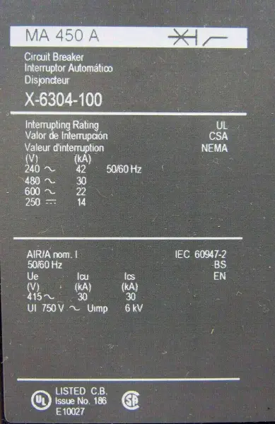 スクエアD X-6304-100