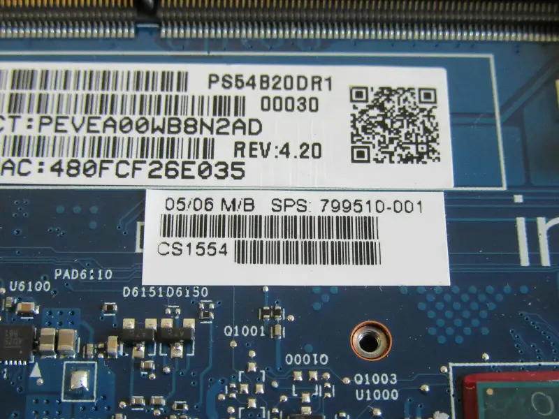 HP 799510-001 799510-501 799510-601 I5-5200U マザーボード