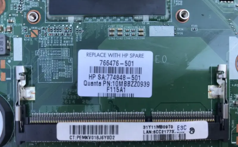 HP 766476-001 766476-501 766476-601 と i5-4210U マザーボード