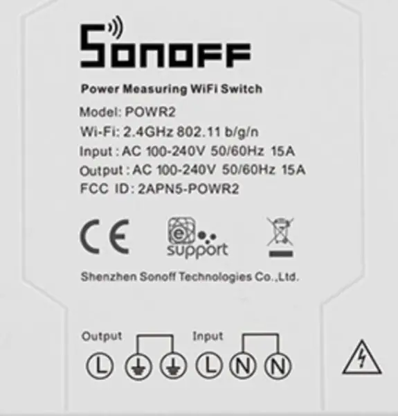 SONOFF Pow R2 WiFi スイッチ 消費電力測定 WiFi 電源スイッチ 15A スマート Wifi スイッチ コント ローラー