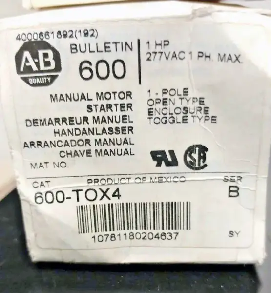 アレン・ブラドリー 600TOX4