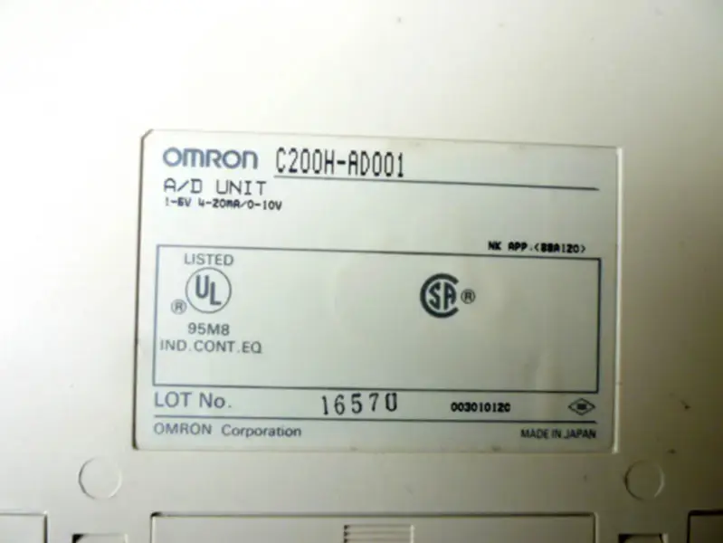 オムロンプラックC200H-AD001