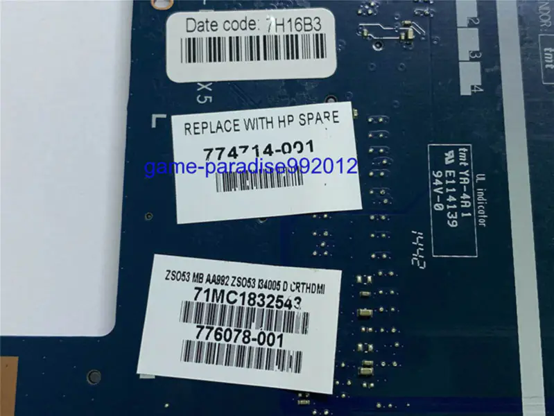 HP 774714-001 マザーボード