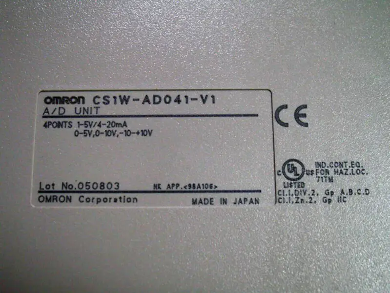 オムロン CS1W-AD041-V1