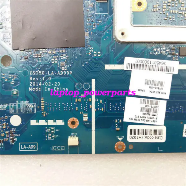 HP 761540-001 250 G3 Intel HM76 I3-3217 CPUマザーボード ATXマザーボード