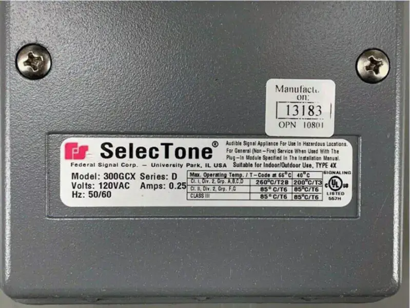フェデラルシグナル300GCX-120