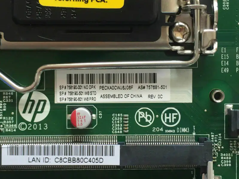 HP 757881-501 マザーボード