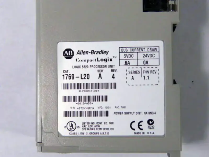 アレン・ブラドリー 1769L20
