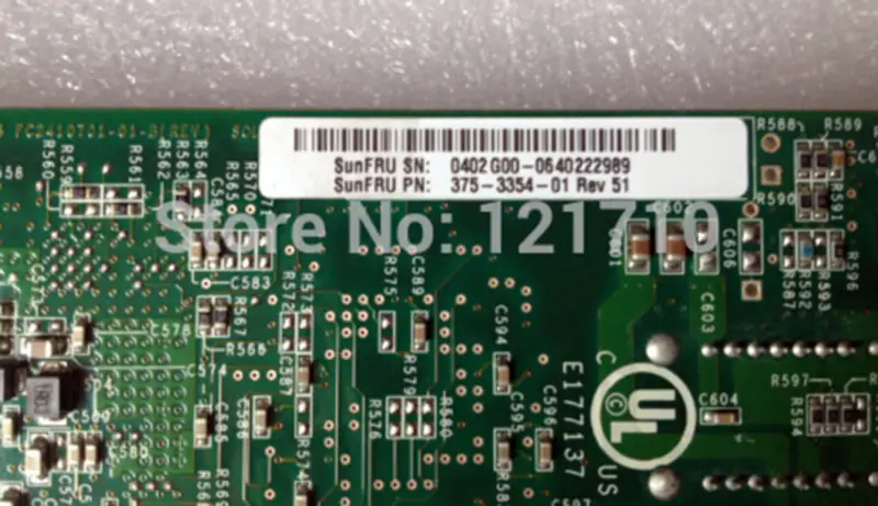 Sun QLA2460 FC2410401-31 PCI-X 2.0 インターフェース 4Gb FC HBA カード 375-3354-01 REV 51 産業用マザーボード