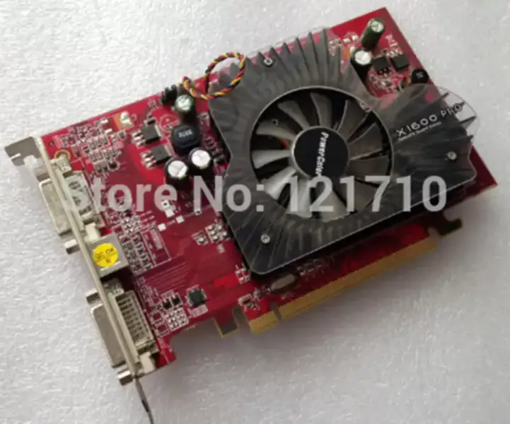 ディスプレイカード デュアルDVI出力 X1600 PRO 512MB DDR2 産業用マザーボード