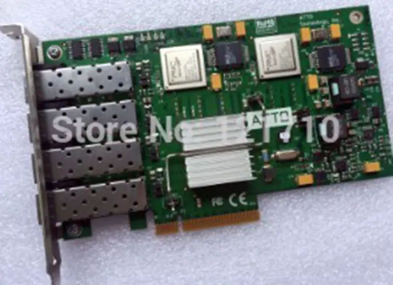 ATTO ATTO FC44ES 4GB/S 4 GIGABIT FIBRE CHANNEL ( FC ) PCI-E X8 HOST BUS ADAPTER ( HBA ) 産業用マザーボード
