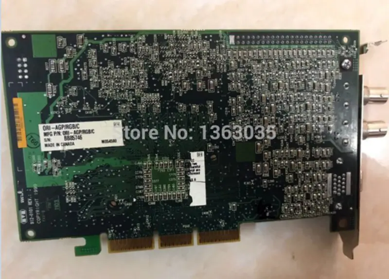 Matrox 912-0101 ORI-AGP/RGB/C DAQカード