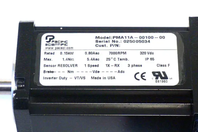 パシフィック・サイエンティフィック PMA11A-00100-00