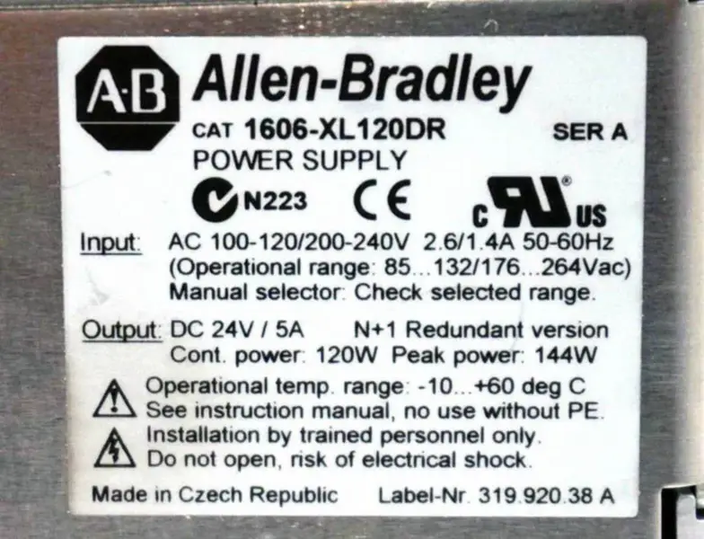 アレン・ブラドリー1606-XL120DR