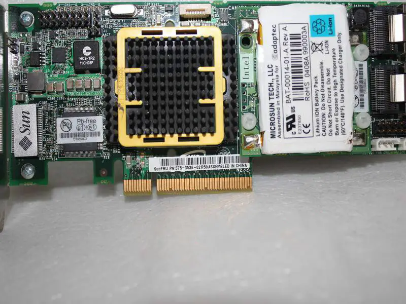 SUN 375-3536 PCI-E SAS RAIDアレイカード（バッテリー搭載