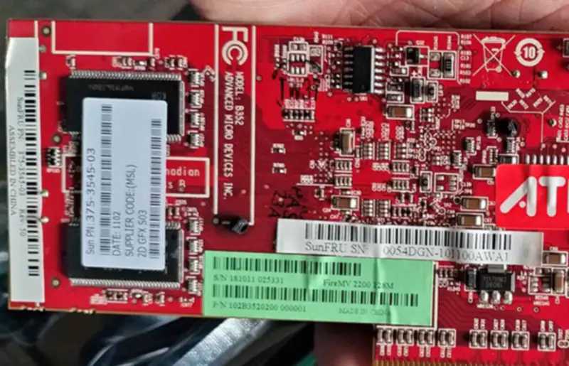 SUN 375-3545 Ultra U45 U40用グラフィックカード XVR-300