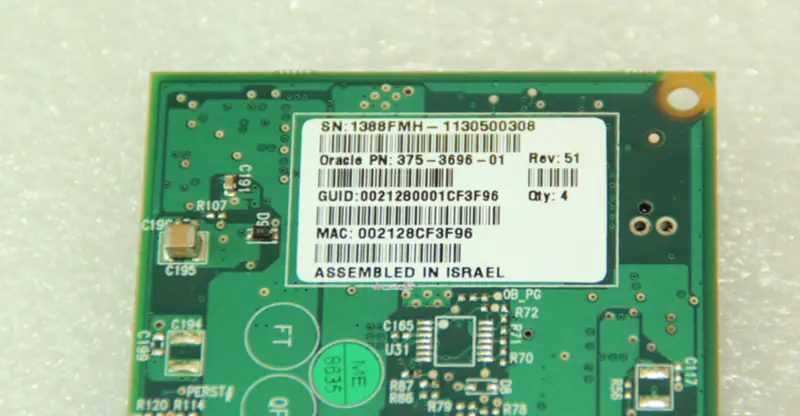 SUN 375-3696-01 X4242A 40GB 4xQDR Infiniband HCA カード・マザーボード