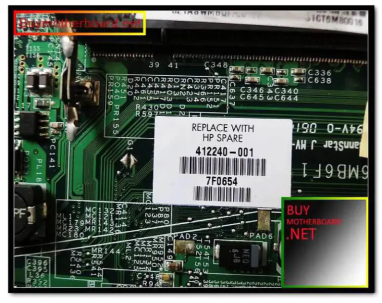 HP のパビリオン DV1000 のためのマザーボード 412240-001