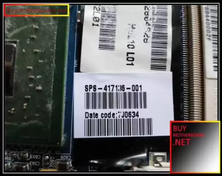 HP DV8000 マザーボード 417136-001