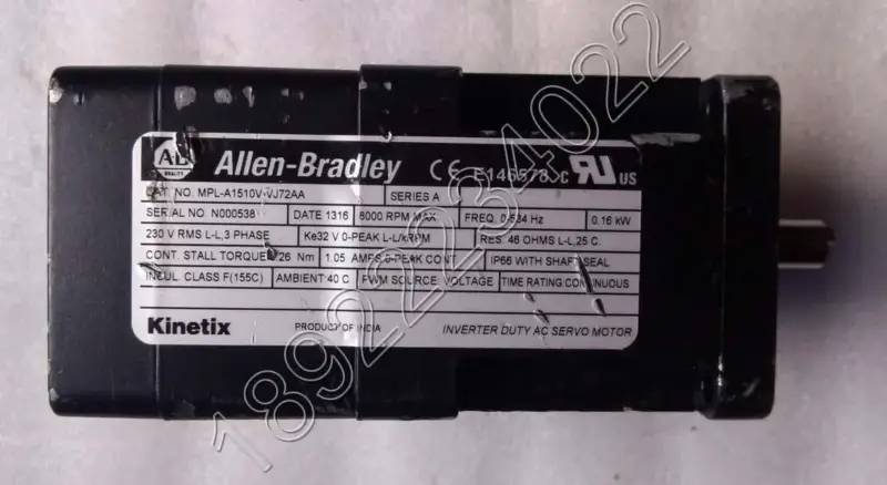 ALLEN-BRADLEYモータMPL-A1510V-VJ72AA