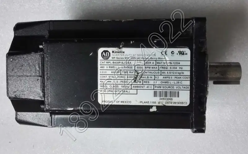 ALLEN-BRADLEYモータMPL-B430P-SJ72AA