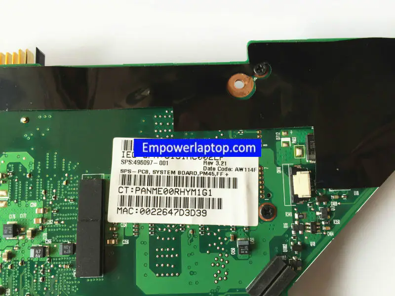 HP DV3000 DV3500 496097-001 PM45 9300M マザーボード