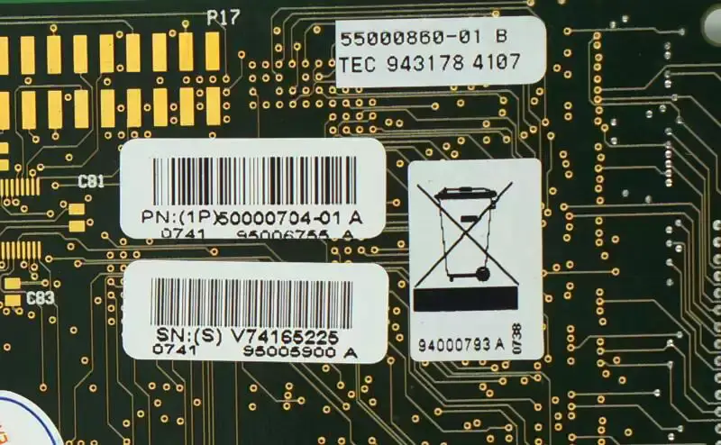 (1P)50000704-01 A 932218 55000860-01 REV A 産業用 DIGI Acceleport XP 16 ポート PCI カード