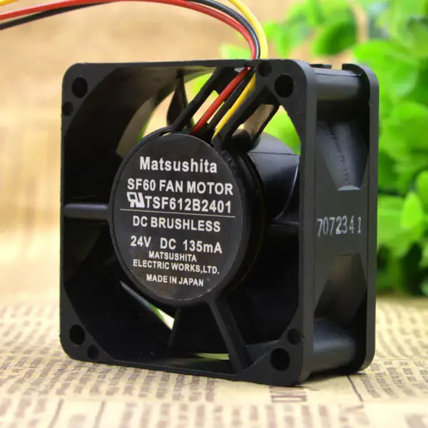 松下 SF60 ファンモータ TSF612B2401 6CM 24V 135MA 6025ファン