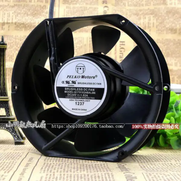 PELKO MOTORS G1751X24BALB6 24V 17250 24V 17CMファン