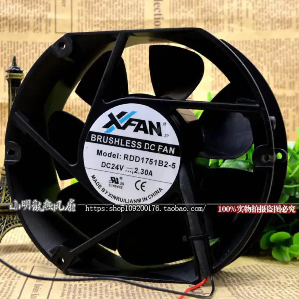 XFAN RDD1751B2-5 17251 24V 2.3A 17CMファン