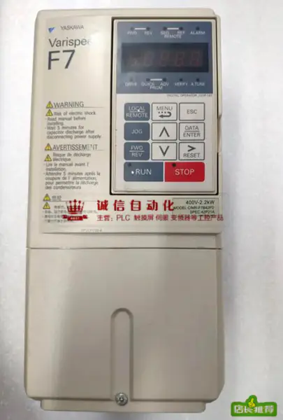 安川電機 F7 CIMR-F7B42P2 2.2KW/380V