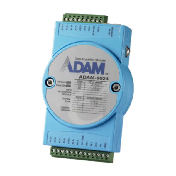 アドバンテック 12チャンネル絶縁ユニバーサル入出力Modbus TCPモジュール ADAM-6024-A1E IMPORTER