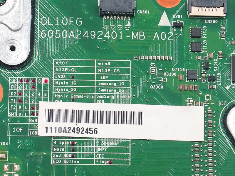 東芝サテライトP875 GL10FG 6050A2492401マザーボード