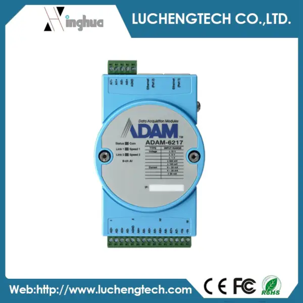 アドバンテック ADAM-6217-AE 8チャンネル絶縁アナログ入力 Modbus TCPモジュール