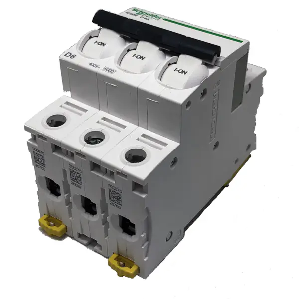 シュナイダーエレクトリック IC60N ミニチュアサーキットブレーカー 3P 6A Dカーブ