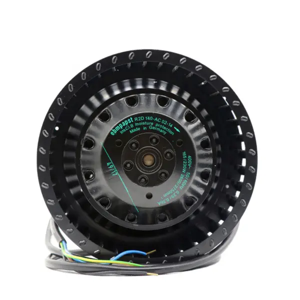 Original Ebmpapst R2D140-AC02-14 230VAC 165W 140MM M2D068-DF Centrifugal Cooling Fan for Servo Motor Inverter