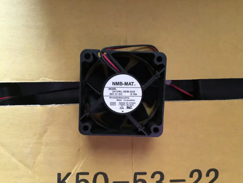 NMB-MAT 2410RL-05W-S40 DC 24V 0.10A 6025 2線式インバーターファン
