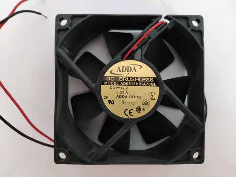AD0812HB-A70GL new ADDA 80*80*25mm 12V 0.25A silent chassis cooling fan