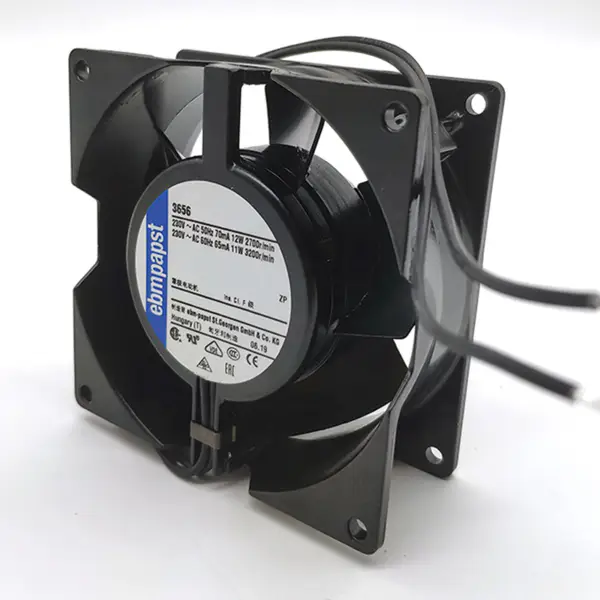 50hz 230V 0.05A 8.5W 2400 1/min 68m3/h 92*92*38mm ebmpapst 3556 軸流ファン